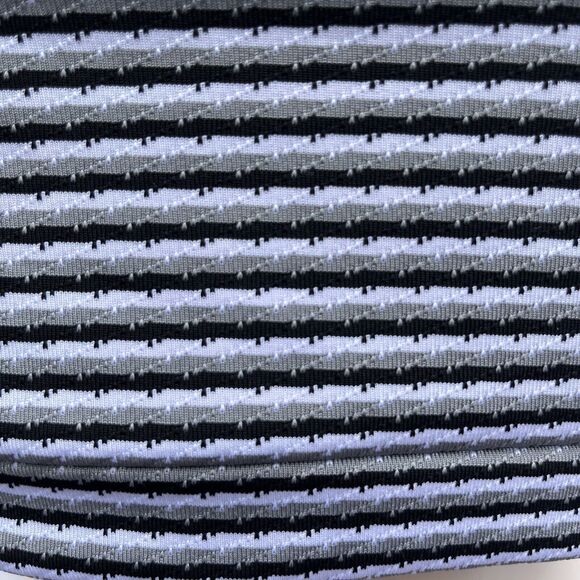 Colsie Striped Crop Tank Top Black White Gray Size M - Picture 3 of 9